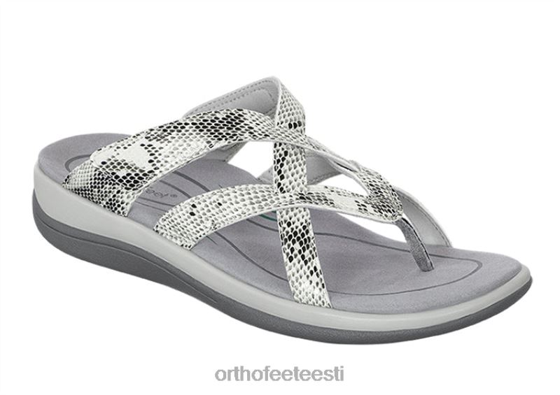 naised Orthofeet clio valge madu sandaalid ZBF0428