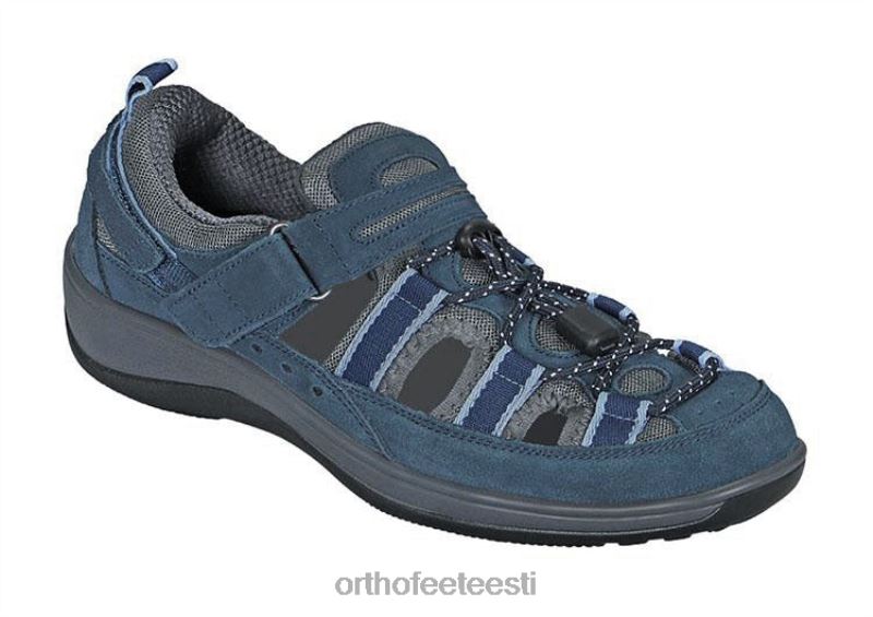naised Orthofeet naples kannarihm sinine sandaalid ZBF0435