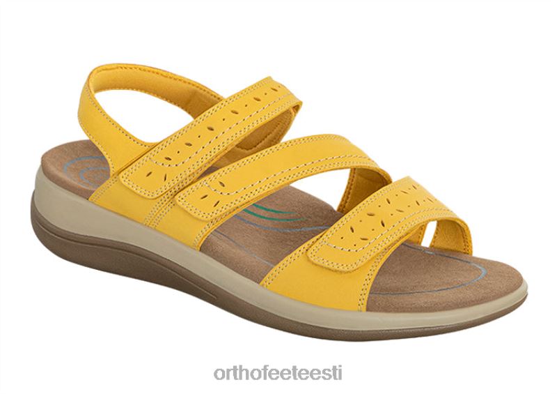 naised Orthofeet naxos kahesuunaline rihm kollane sandaalid ZBF0413