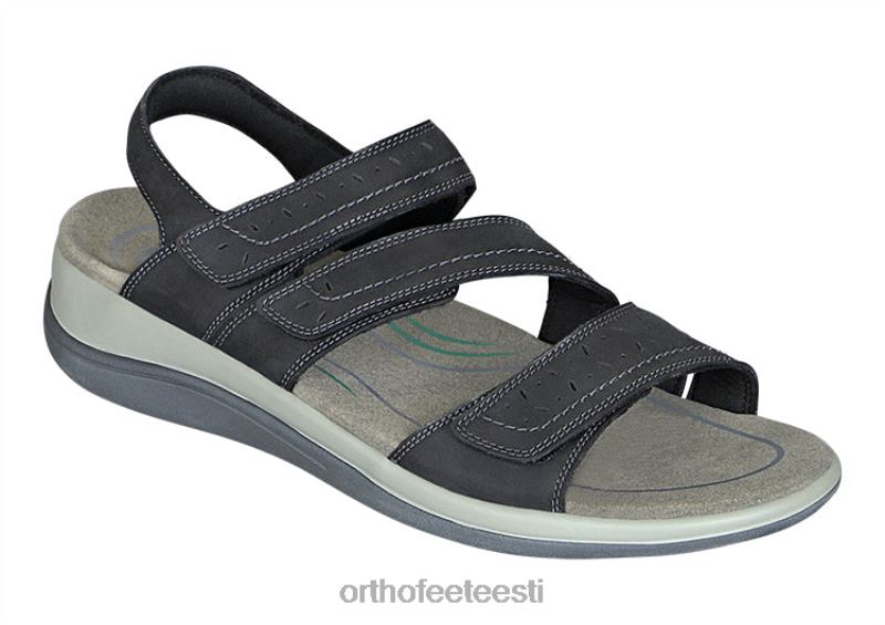 naised Orthofeet naxos kahesuunaline rihm must sandaalid ZBF0415
